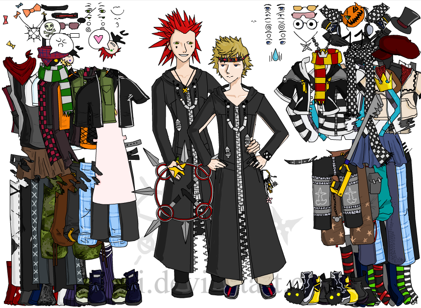 Dress Axel and Roxas up