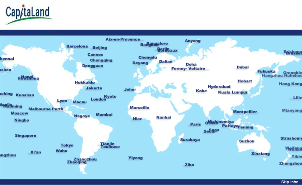 Capitaland Website Intro (Singapore)