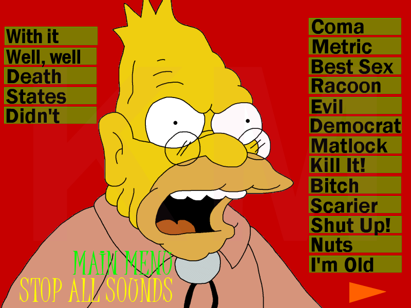 Abe Simpson Soundboard