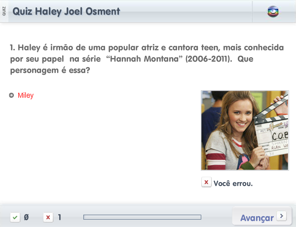 Quiz Haley Joel Osment