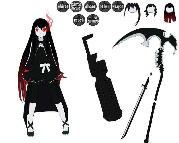 Advent Calendar 2012 Day 4: Black Rock Shooter dress up