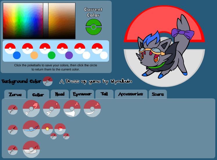 Zorua Dress Up