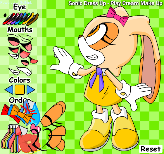 Sonic Dress Up - Play Cream Make Up