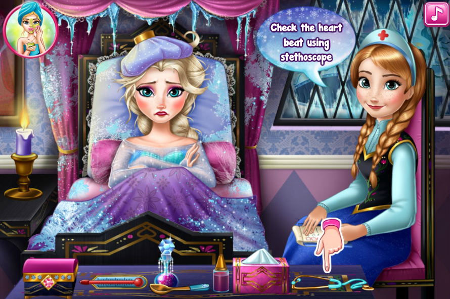 Elsa Frozen Flu Doctor