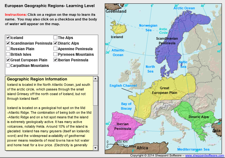 European Geography - Landscapes