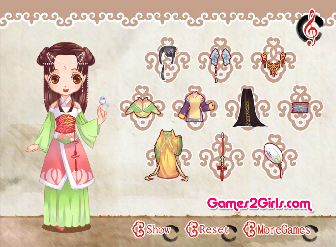 Chinese doll Dress Up