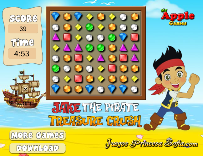 Jake The Pirate: Treasure Crush