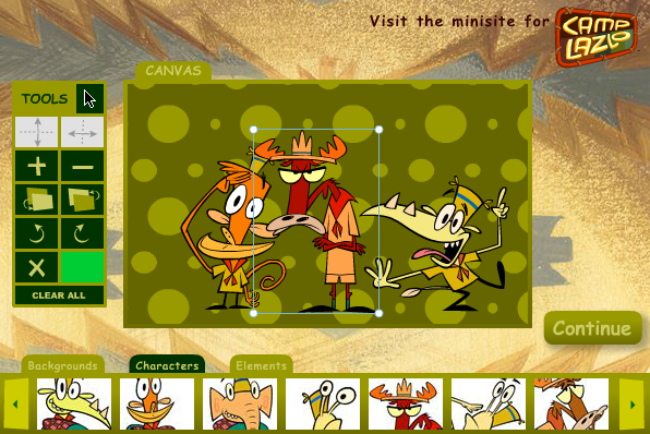 Camp Lazlo: Create Your Own E-Card