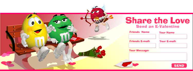 M&M's Valentines Day Ecard 2002