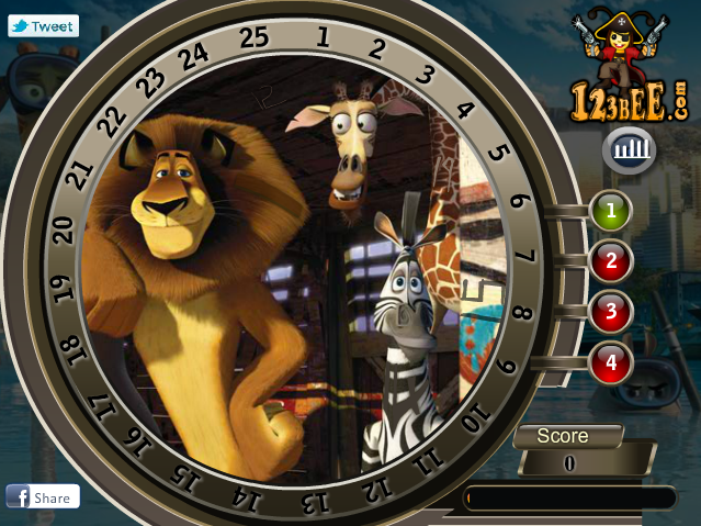 Madagascar 3 - Find the Numbers