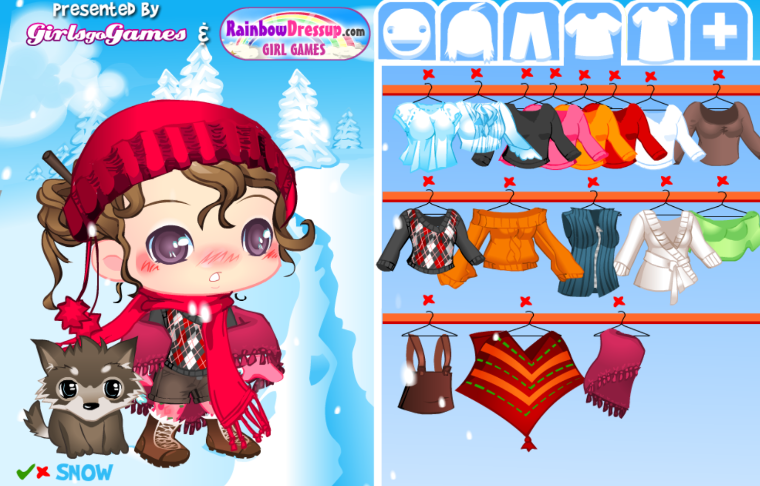 Winter Dress Up Game