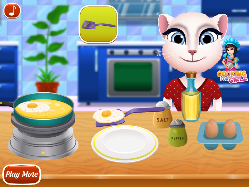 Talking Angela Cooking Breakfast