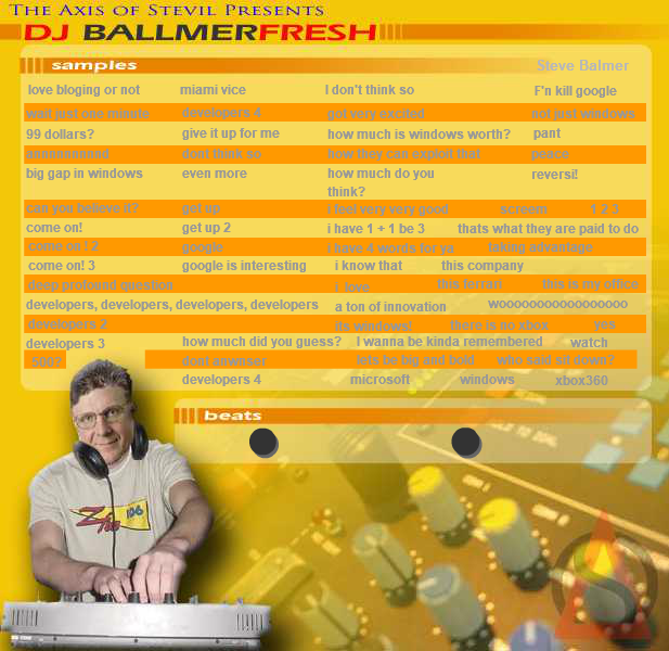 DJ Ballmer Fresh Sound Board