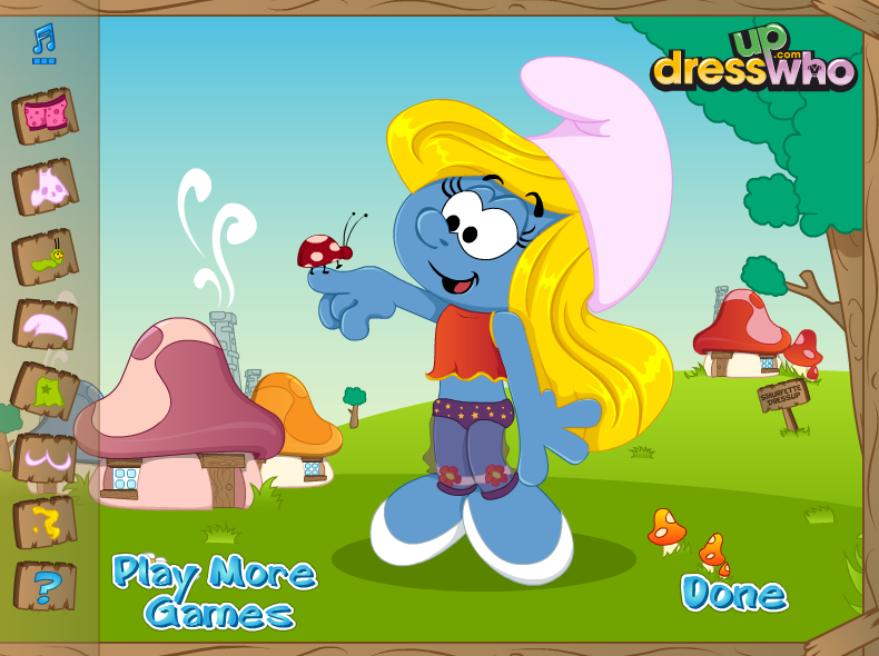 Smurfette Dressup
