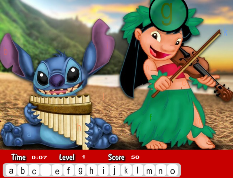 Lilo and Stitch Hidden Letters