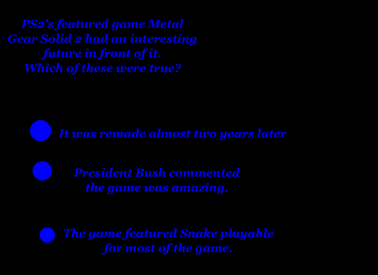 Xbox Gamecube PS2 Trivia!