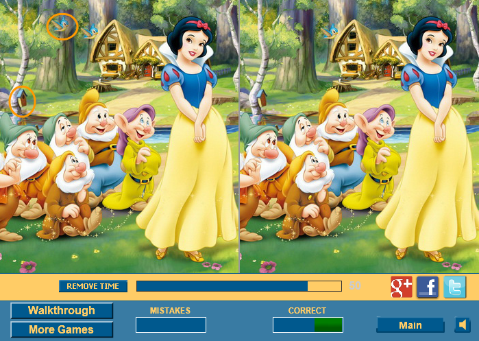 Cute Snow White 2 Difference