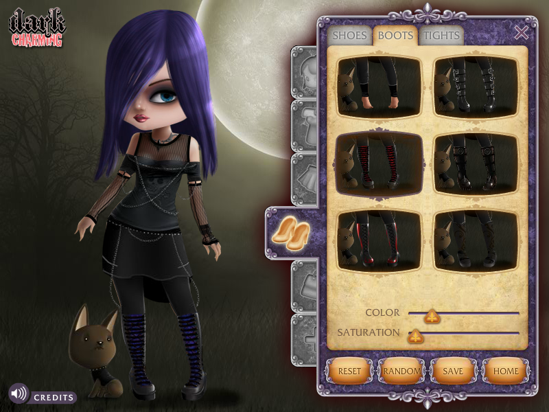 Dark Charming Dress up Doll Game