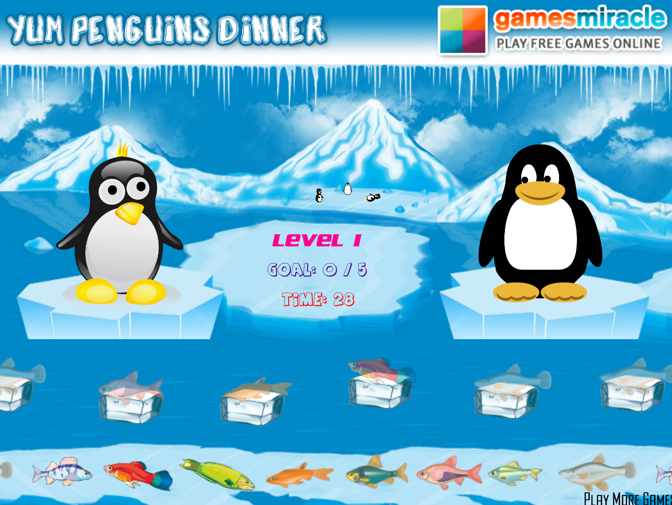 Yum Penguins Dinner
