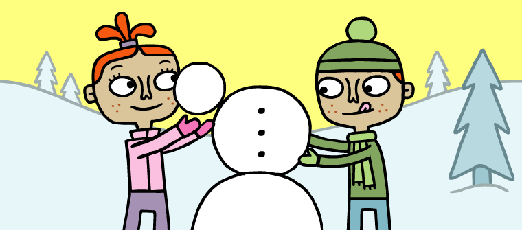 Zimmer Twins Front Page Snowman Animation