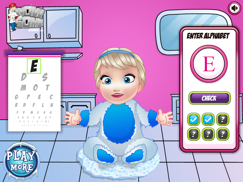 Baby Elsa Eye Doctor