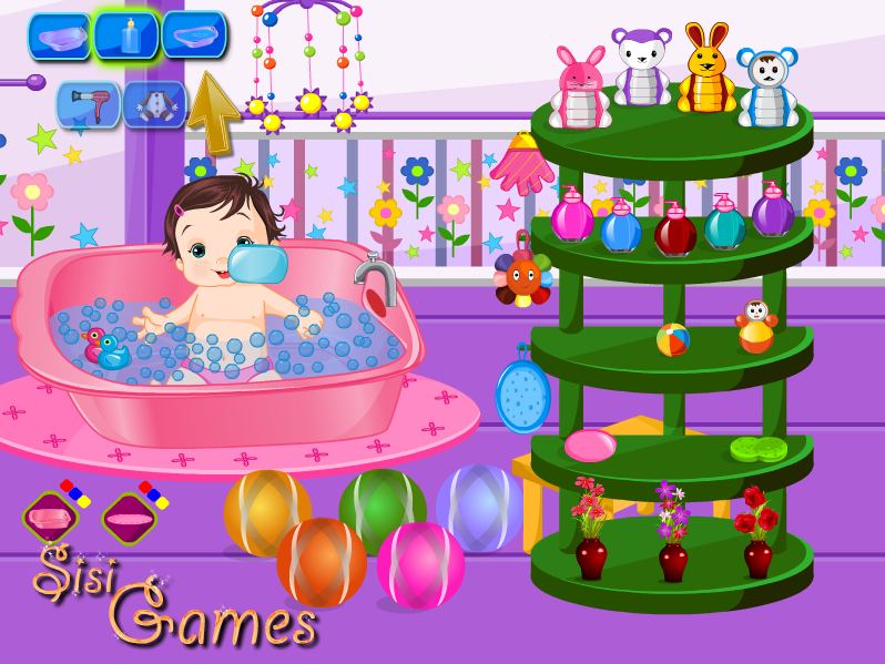 Funny Baby Bath