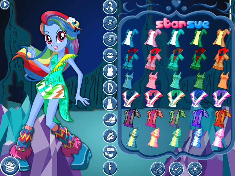 My Little Pony Equestria Girls: Legend of Everfree - Rainbow Dash Dress Up