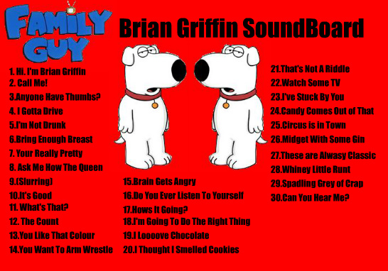 Brian Griffin Soundboard