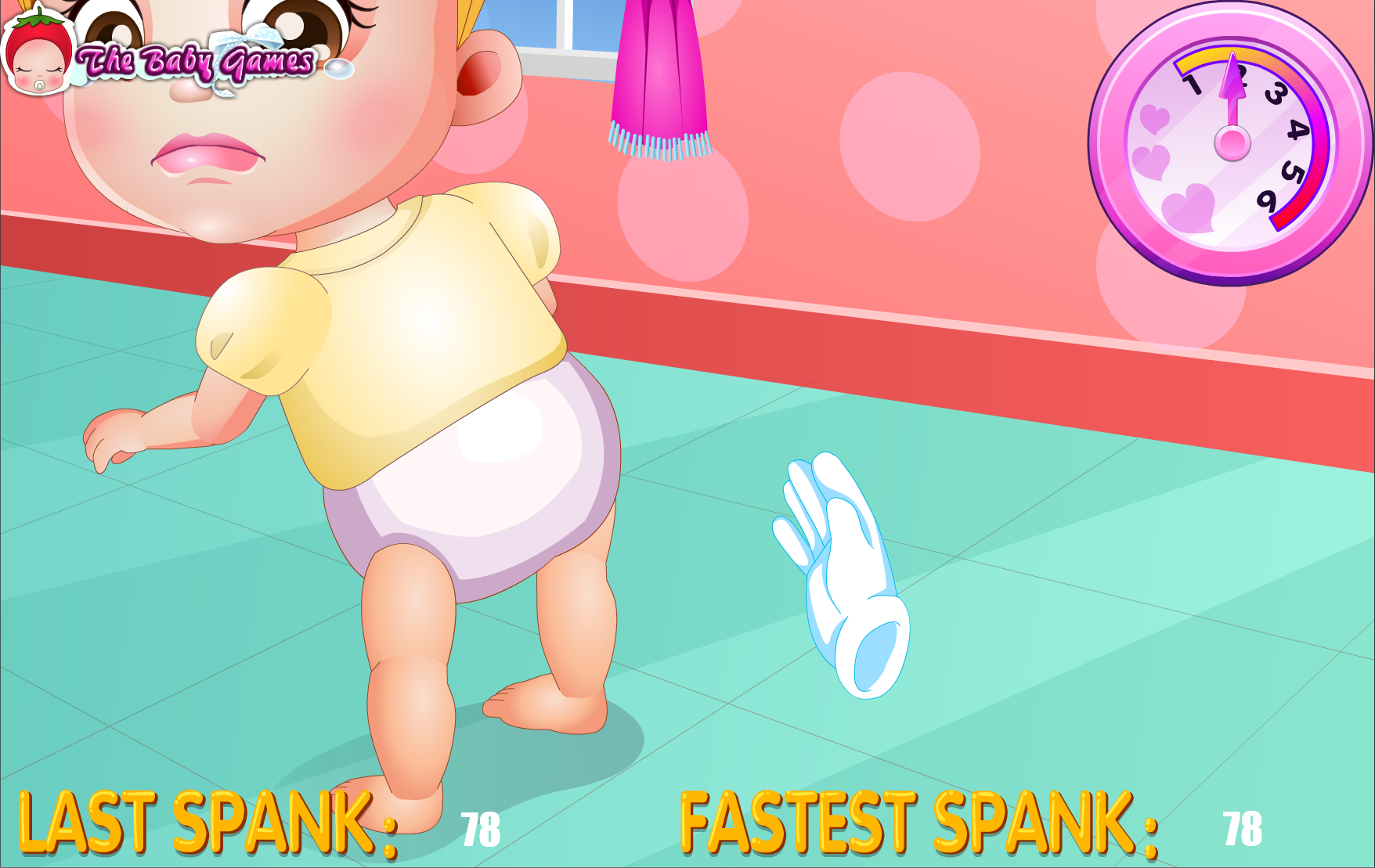 Spank Cute Baby Booty