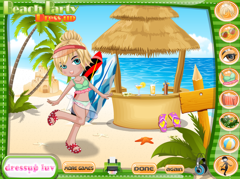 Beach Party Dress Up