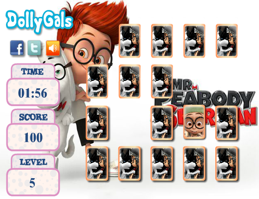 Mr. Peabody & Sherman Memory Cards