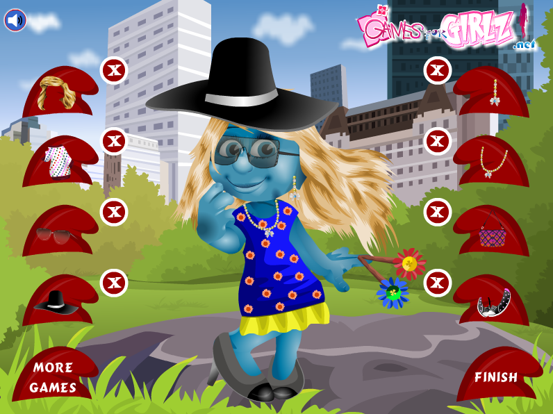 Smurfette Dressup