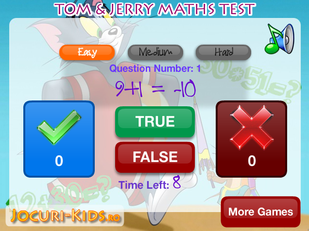 Tom & Jerry Maths Test