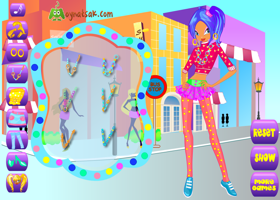 Winx Shopping Dress Up