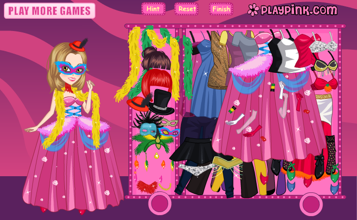 Mardi Gras Day Dress Up Game