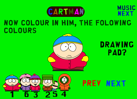 How to draw 5: South Park