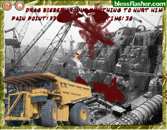 Hurt Ragdoll Bieber vs Heavy Truck