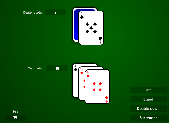 Black Jack Card Game