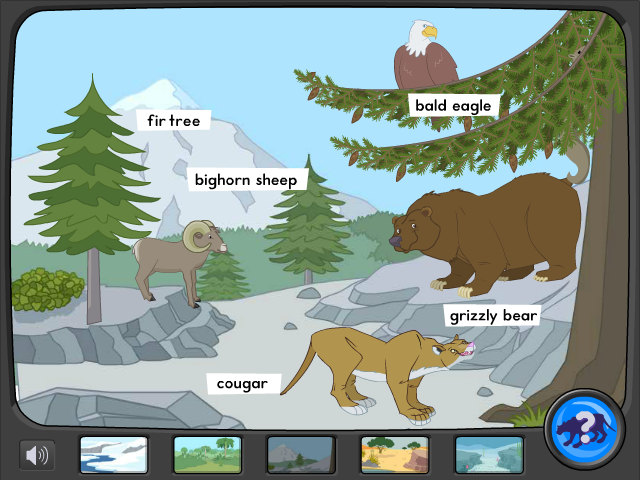 Wild Habitat Preschool Science Game