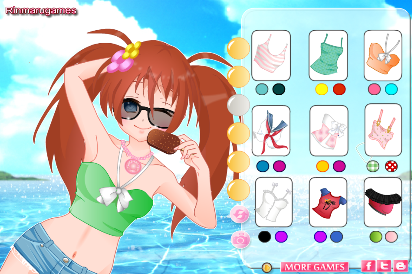 Anime Summer Fun Dress Up Game