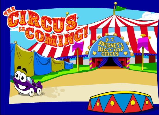 Putt-Putt Joins the Circus Advertisement