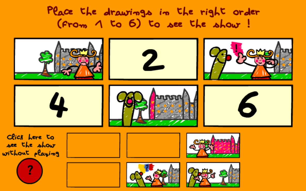 A princess puppet play