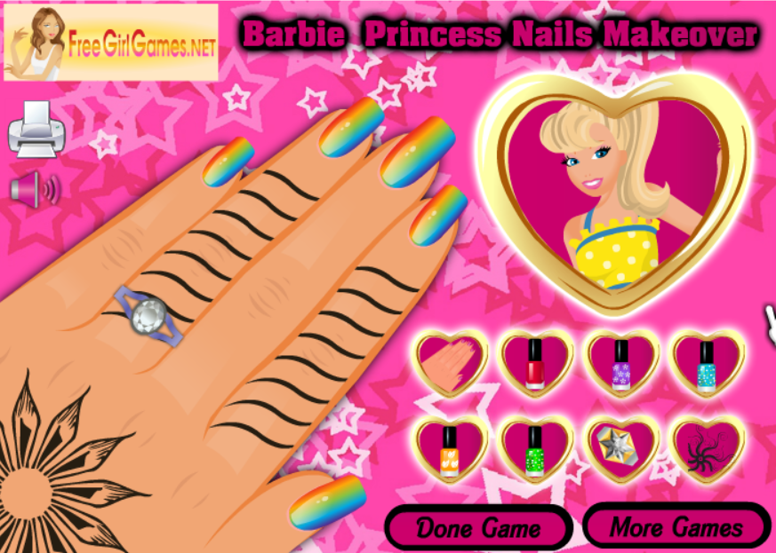 Barbie Princess Nails Makeover