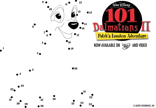 101 Dalmatians II Patch's London Adventure - Connect the Dots