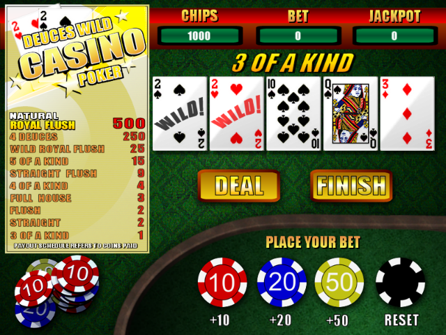 Deuces Wild Casino Poker