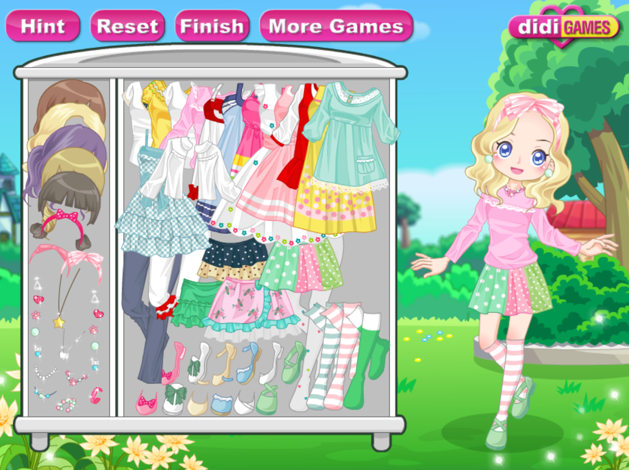 Pastel Spring Dress Up Game