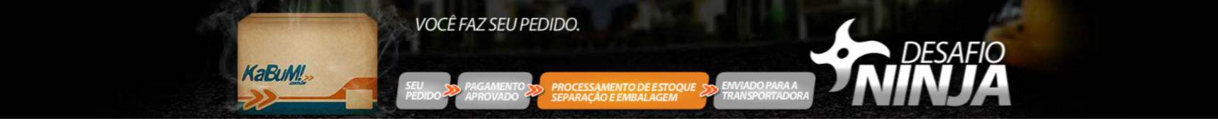 Kabum: Entrega Ninja Banner Ad (Brazil)