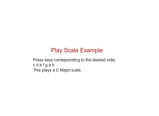 Play Scale Example