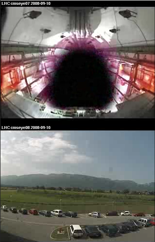 LHC Compact Muon Solenoid Experiment Webcams