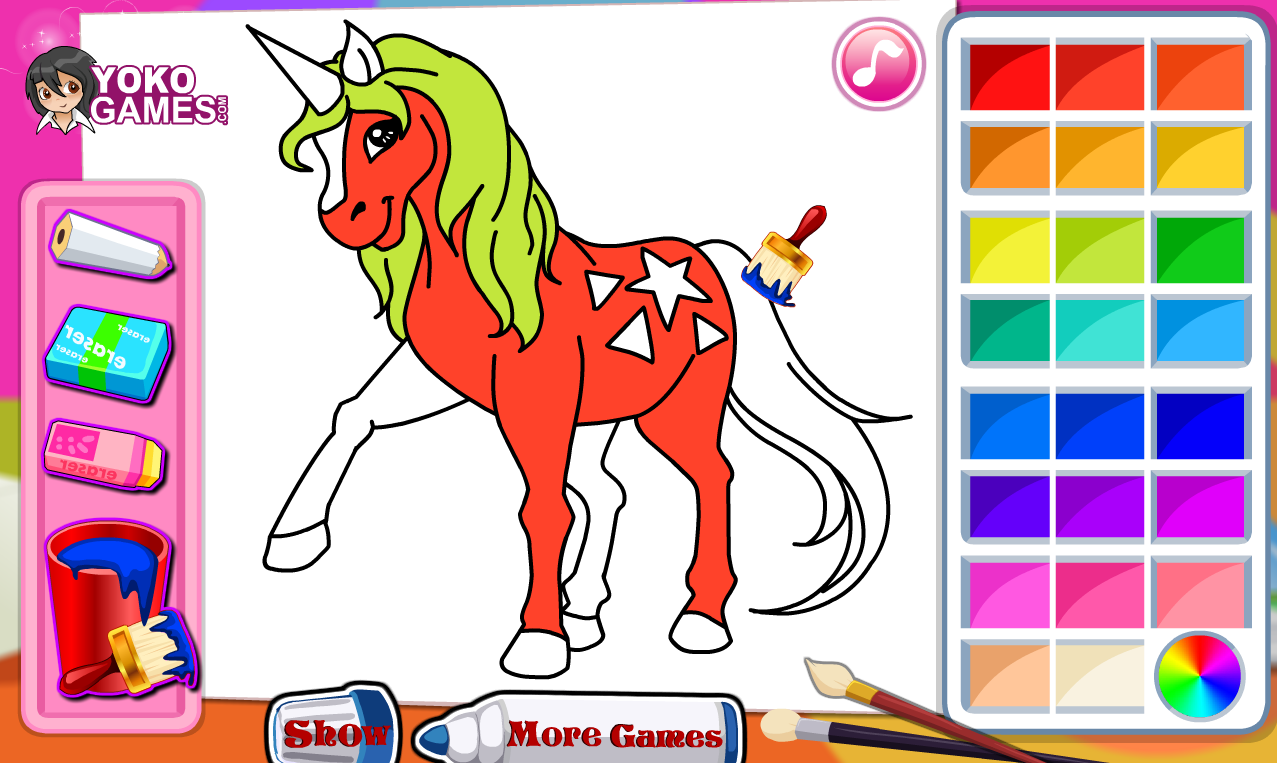 Pony Coloring Game